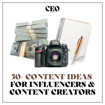 50+ Content Ideas for Influencers & Content Creators