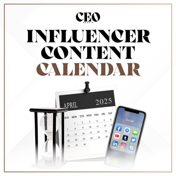 Influencer Content Calendar (Editable PDF)